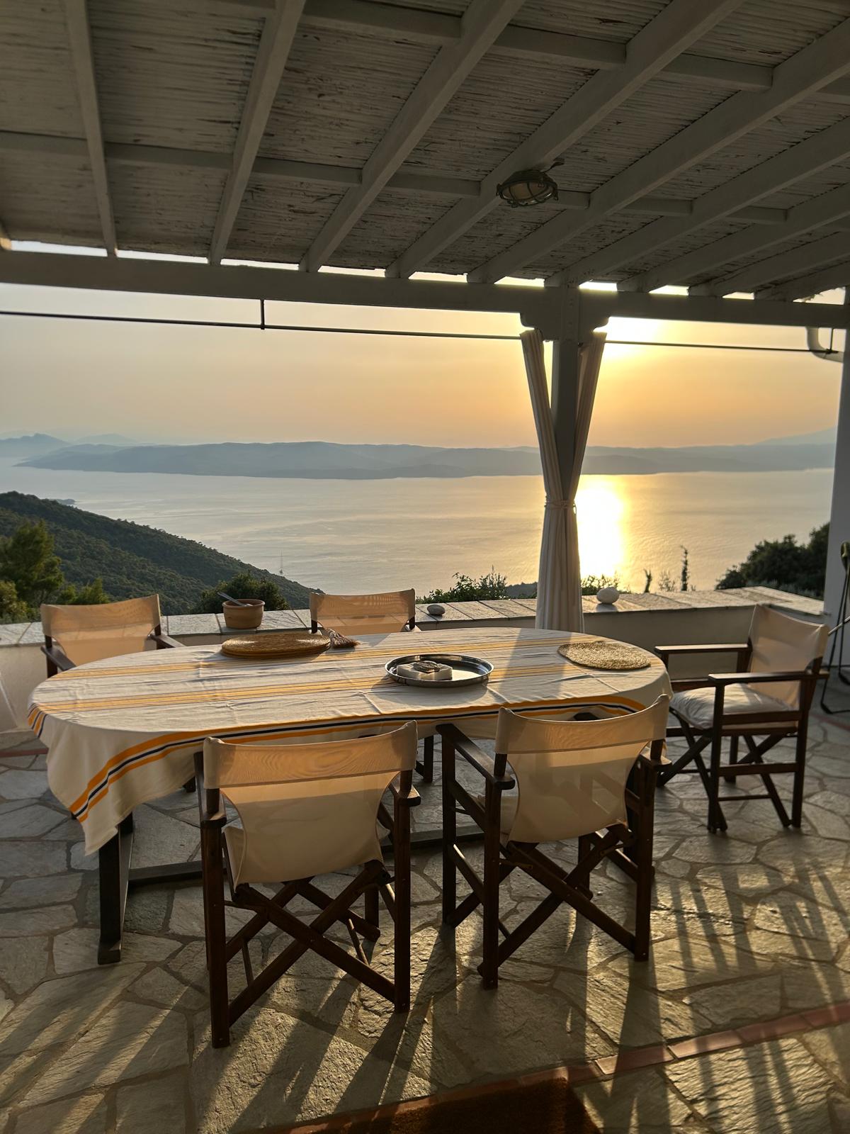 View from the terrace of Villa Anassa